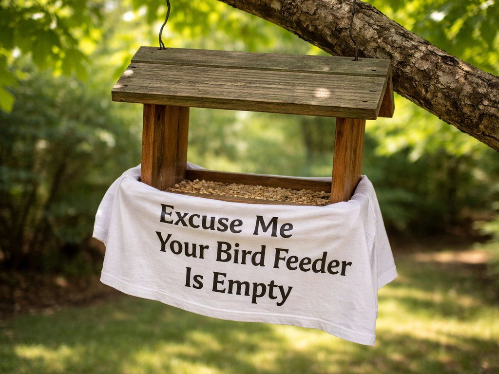 Excuse Me Your Bird Feeder Is Empty T-Shirt Fix Guide