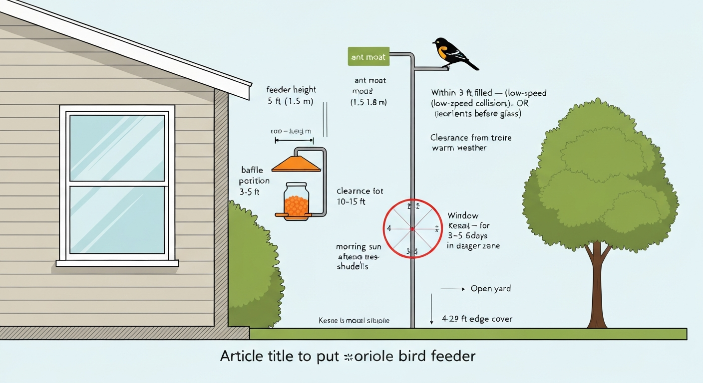 Where to Put Oriole Bird Feeder: Best Heights, Spots & Tips